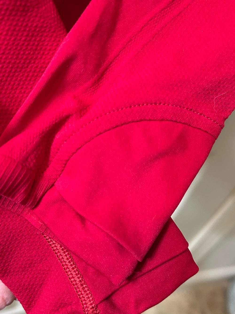 Athleta Red Long Sleeve Performance Top - Picture 3 of 4